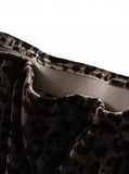 Miss Sparkling Leopard Velvet Midi Skirt