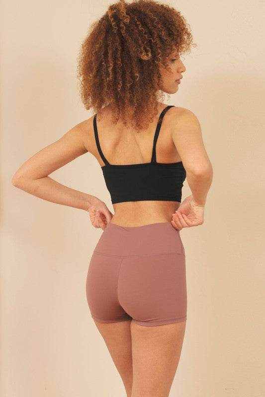 Naomi Women's Brushed Nylon Training Regular Fit Shorts - Rosa Apparel