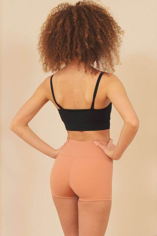 Naomi Women's Brushed Nylon Training Regular Fit Shorts - Rosa Apparel