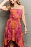 Ninexis In The Mix Sleeveless High Low Tie Dye Dress - Rosa Apparel