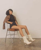 OASIS SOCIETY Riga - Western Inspired Slouch Boots - Rosa Apparel