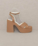 Oasis Society Norah - Chunky Platform Heel - Rosa Apparel