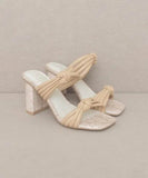 Oasis Society Raquel - Strappy Knot Heel - Rosa Apparel