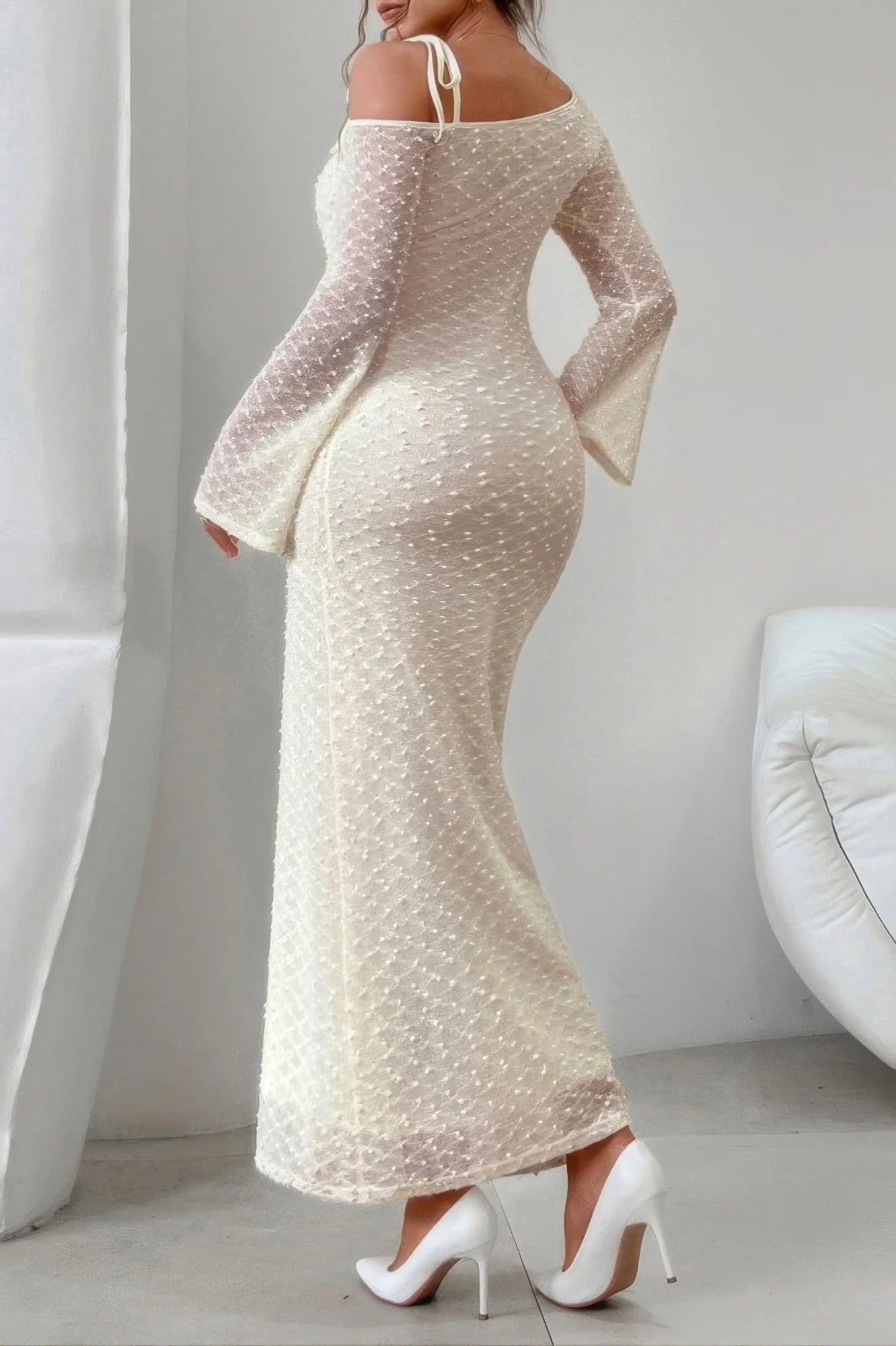 beige bodycon dress long sleeve Beige Bodycon Dress Long Sleeve