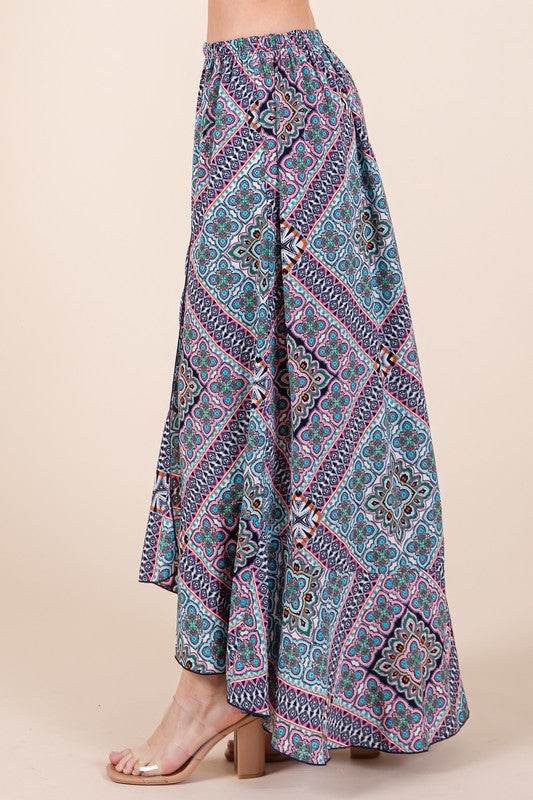 Orange Farm Tribal Print Skirt Set - Rosa Apparel