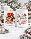 Personalized Christmas Photo Mug with Custom Text – 11oz & 15oz