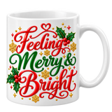 Personalized Christmas Photo Mug with Custom Text – 11oz & 15oz