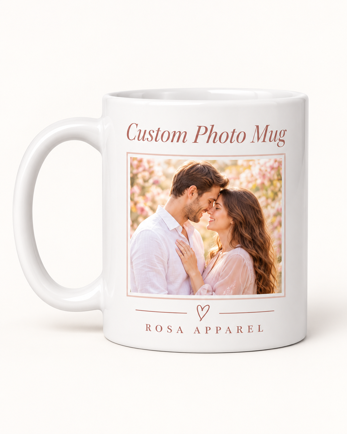 Personalized Photo Mug with Custom Text or Logo – 11oz & 15oz