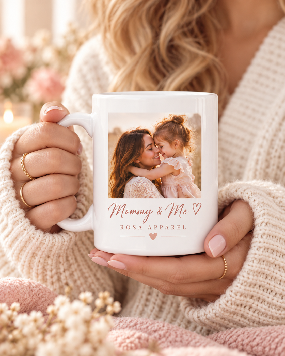 Personalized Photo Mug with Custom Text or Logo – 11oz & 15oz