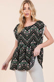 Pom Pom Lace Detailed Textured Woven Tunic - Rosa Apparel