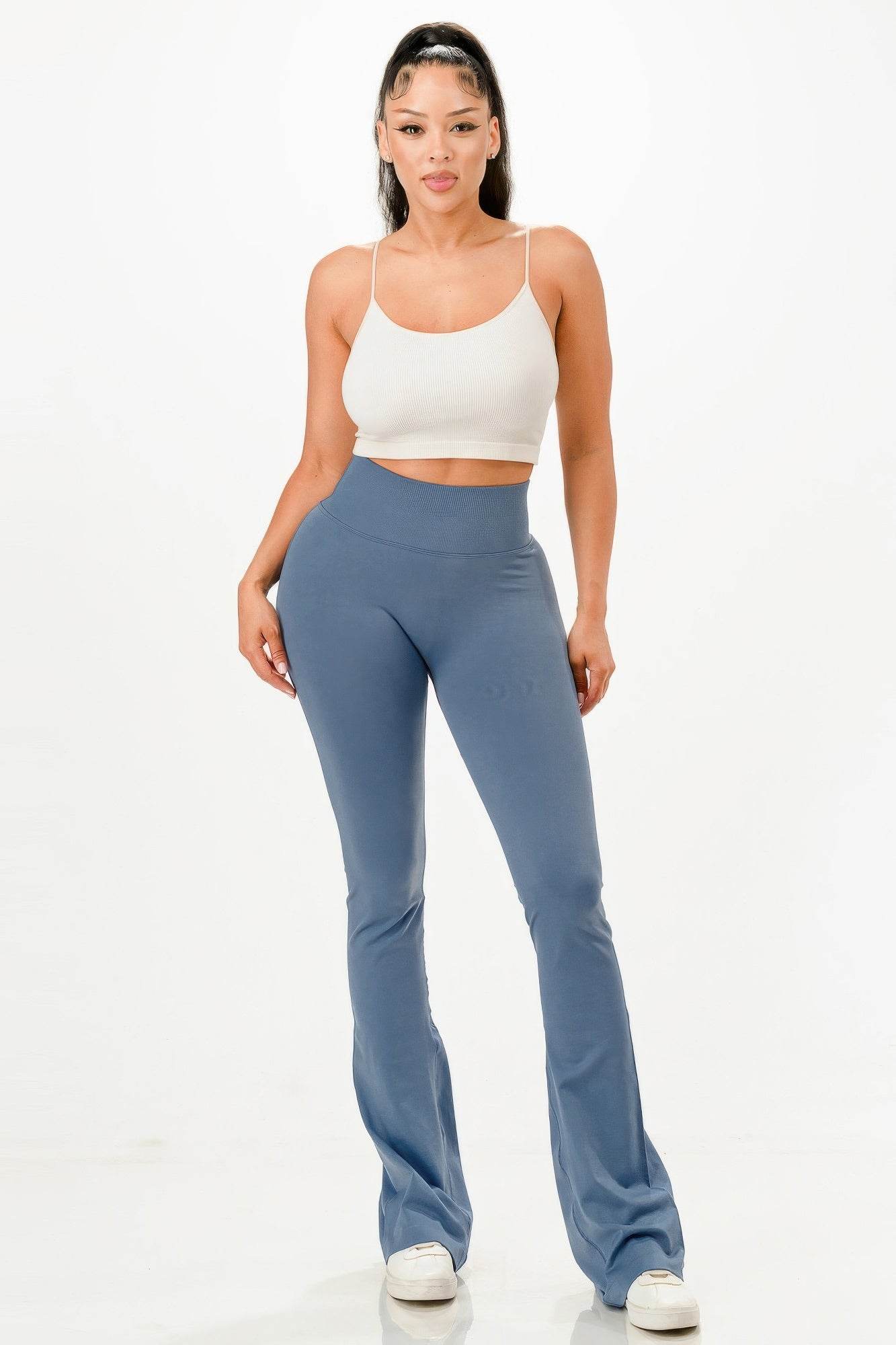 Premium Seamless Bell Bottom Workout Flare Pants - Rosa Apparel