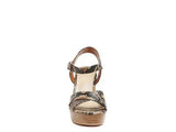 RAG&CO CHYPRE HIGH HEELED BLOCK SANDAL IN TAN - Rosa Apparel