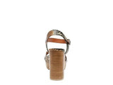 RAG&CO CHYPRE HIGH HEELED BLOCK SANDAL IN TAN - Rosa Apparel