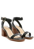 RAG&CO DOLPH STACK BLOCK HEELED SANDAL - Rosa Apparel