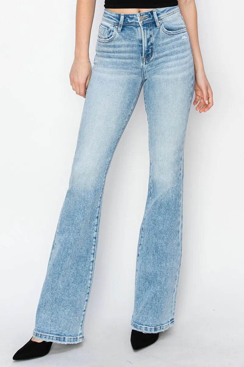 RISEN High Rise Bootcut Jeans - Rosa Apparel