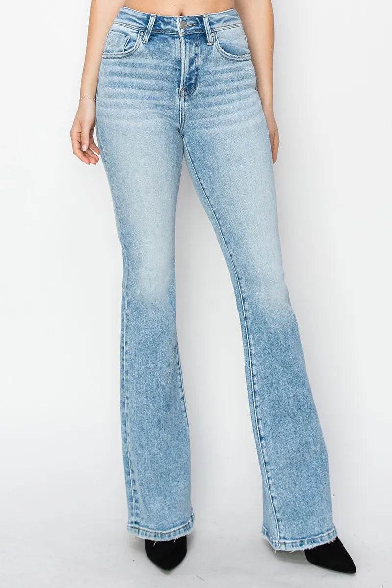 RISEN High Rise Bootcut Jeans - Rosa Apparel