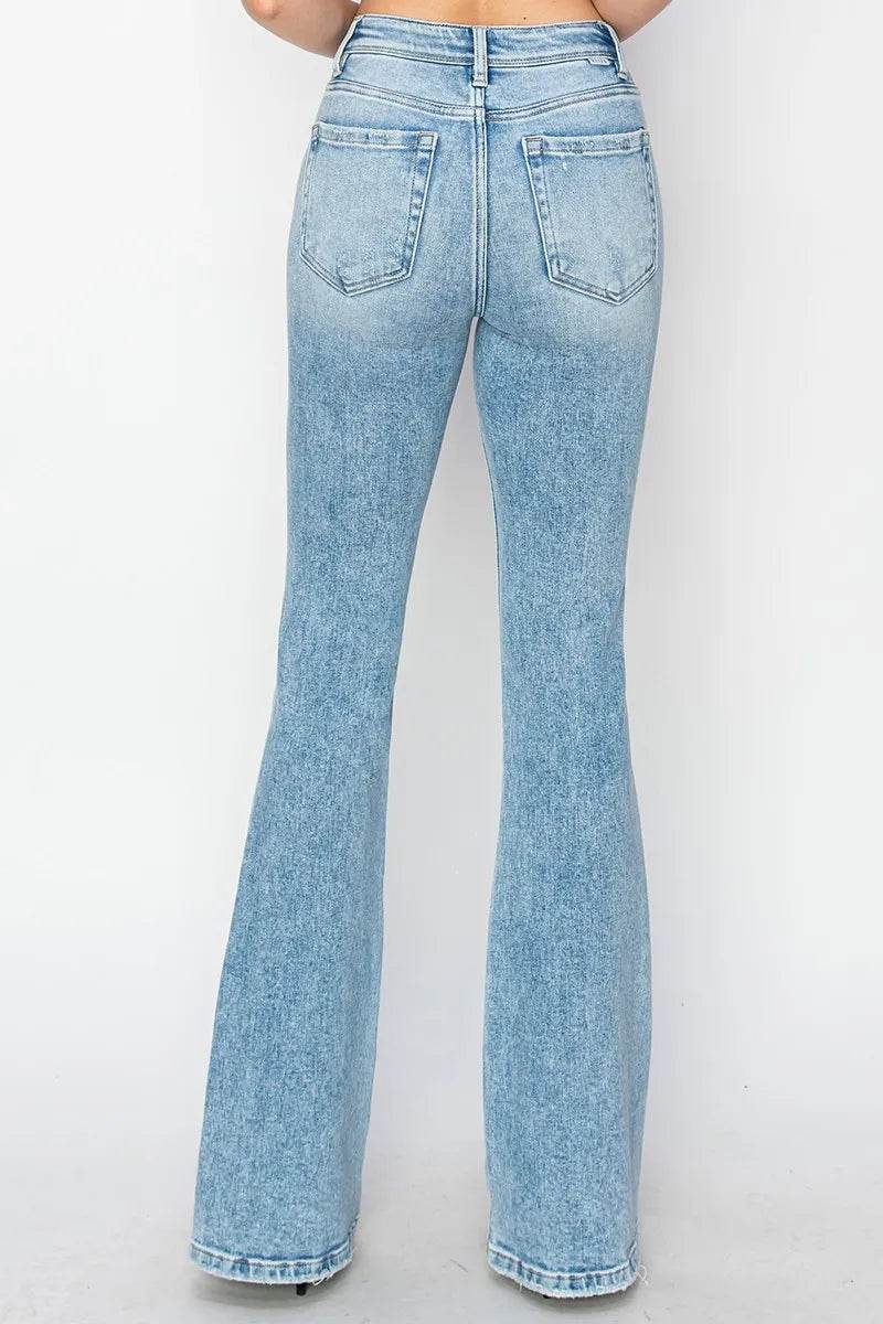 RISEN High Rise Bootcut Jeans - Rosa Apparel