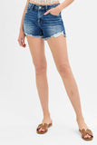 RISEN Low Rise Pikaboo Lining Denim Shorts - Rosa Apparel