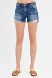 RISEN Low Rise Pikaboo Lining Denim Shorts - Rosa Apparel