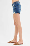 RISEN Low Rise Pikaboo Lining Denim Shorts - Rosa Apparel