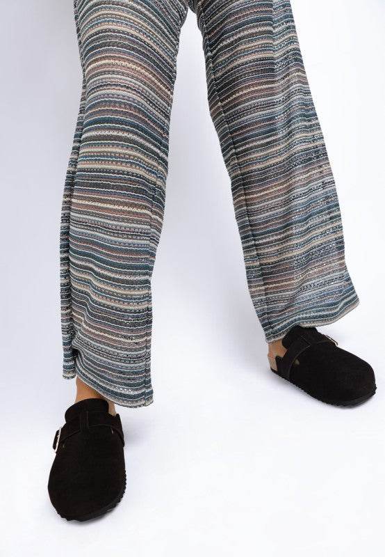 Ratiha Buckle Accent Slip-On Footbed Mules – Women’s Casual Mules by Rosa Apparel - Rosa Apparel