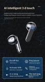 DZ-iTech Wireless Gaming TWS Earbuds S20, 1200mAh Battery, Mirror LCD Power Display - Rosa Apparel