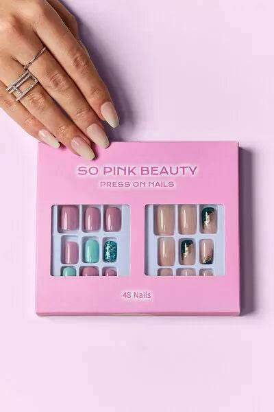 SO PINK BEAUTY Press On Nails 2 Packs - Rosa Apparel