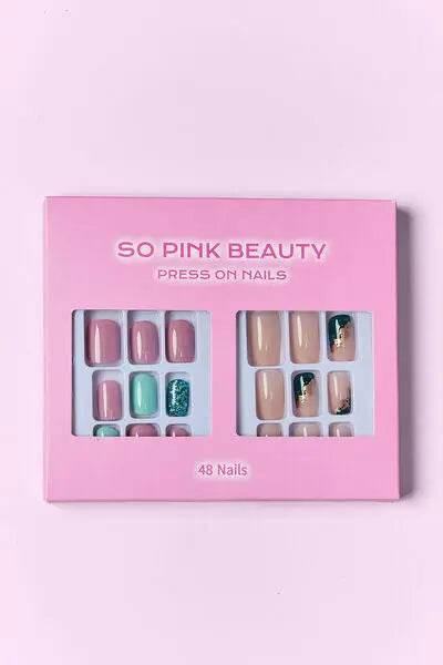 SO PINK BEAUTY Press On Nails 2 Packs - Rosa Apparel