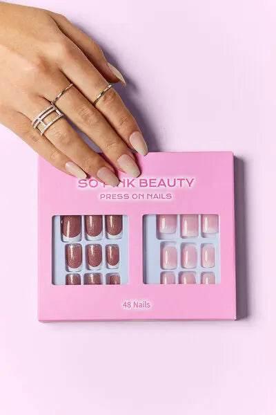 SO PINK BEAUTY Press On Nails 2 Packs - Rosa Apparel