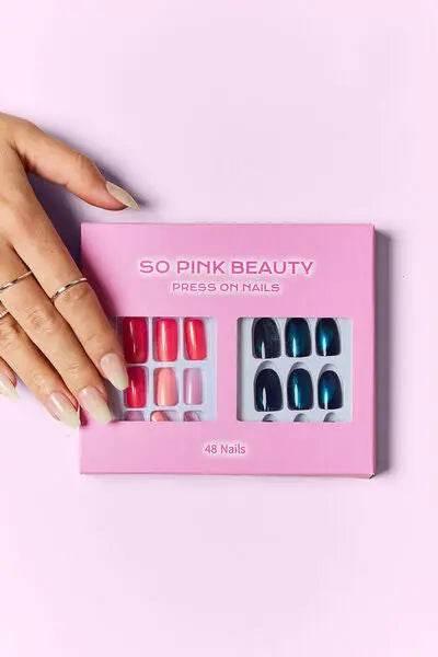 SO PINK BEAUTY Press On Nails 2 Packs - Rosa Apparel