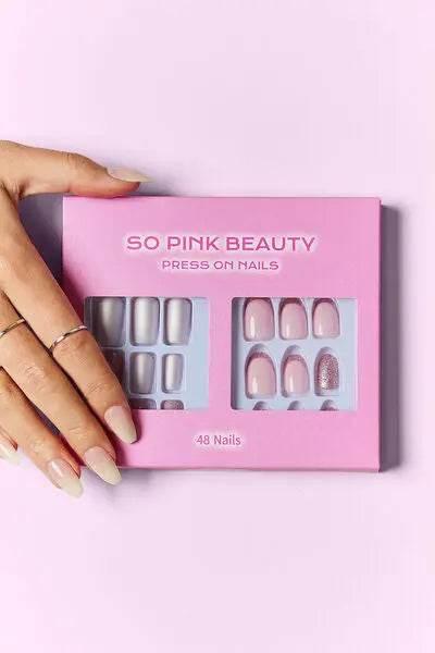SO PINK BEAUTY Press On Nails 2 Packs - Rosa Apparel