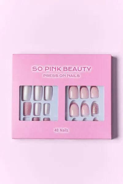 SO PINK BEAUTY Press On Nails 2 Packs - Rosa Apparel