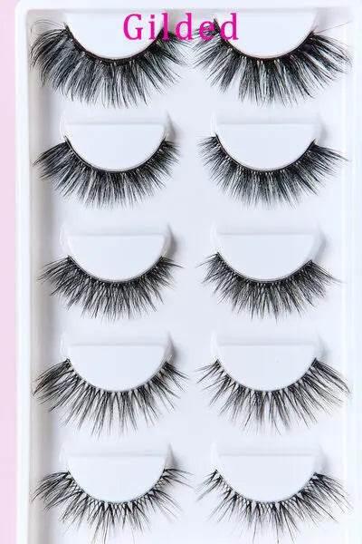 SO PINK BEAUTY Faux Mink Eyelashes Variety Pack 5 Pairs - Rosa Apparel