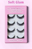 SO PINK BEAUTY Mink Eyelashes 5 Pairs - Rosa Apparel