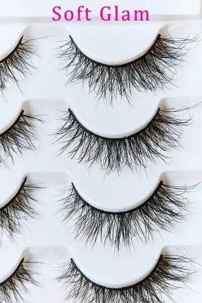 SO PINK BEAUTY Mink Eyelashes 5 Pairs - Rosa Apparel
