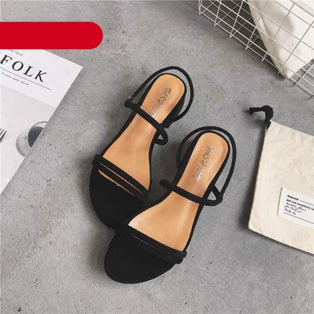 STEVVEX Women’s Blue Open Toe Ankle Strap Sandals ST85SH1245CSD