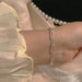 Silver Paper Clip Bracelet