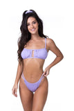 Solid Cute Bandeau Bikini Set - Rosa Apparel