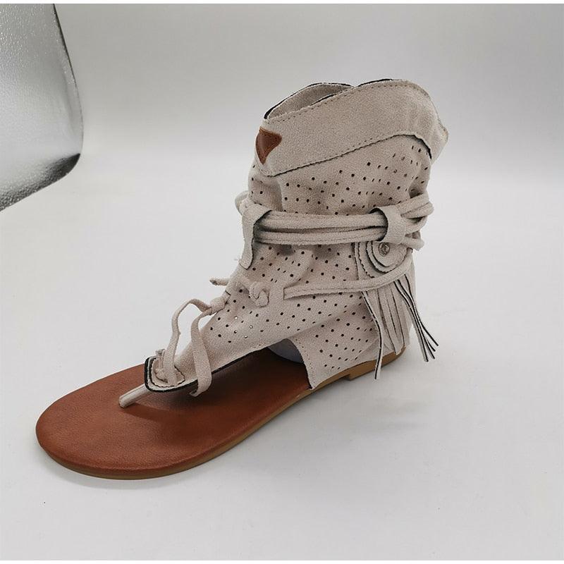 Stevvex Women's Fringe Clip Toe Platform Sandals ST85SH8885WLY