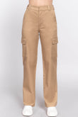 Straight Fit Long Pocketed Khaki Pants - Rosa Apparel
