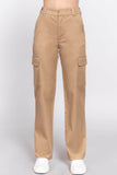 Straight Fit Long Pocketed Khaki Pants - Rosa Apparel