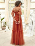 Ever Pretty Strapless A line Ruffles Sleeves Dresses - Rosa Apparel