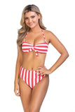 Stripped bandeau bikini set - Rosa Apparel
