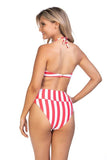 Stripped bandeau bikini set - Rosa Apparel
