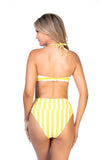 Stripped bandeau bikini set - Rosa Apparel