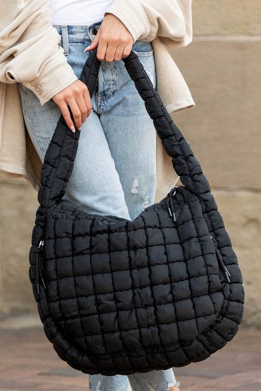 Taylor Quilted Puffer Tote - Rosa Apparel