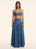Two-Piece Wide-Leg Pant Set