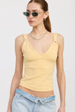 V NECK CAMI TOP - Rosa Apparel