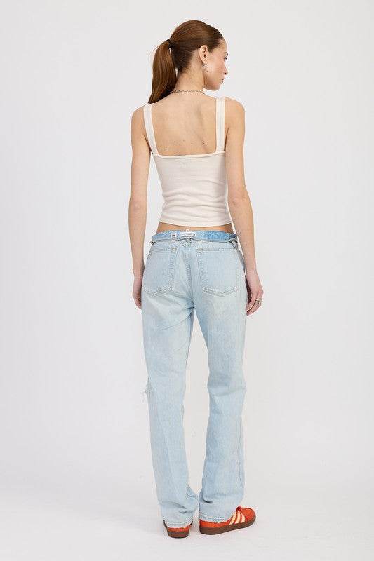 V NECK CAMI TOP - Rosa Apparel