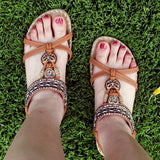 Women Summer Vintage Shoes Sandals Butterfly-knot Rhinestone Slides Elastic Band Sandal Comfort Flats Sandals With Elastic Ankle Strap Casual Rhinestone Shoes Beach Slip On Sandals